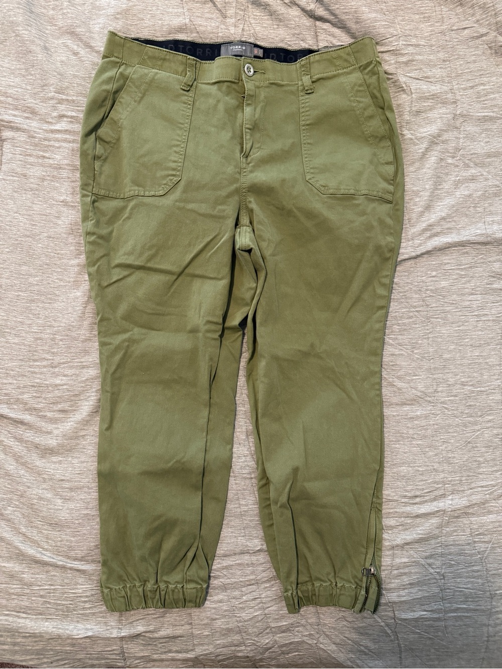 torrid Olive Utility Ankle Cargo Pants